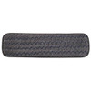Pulse Executive Single-sided Microfiber Flat Mop Head, 18", Dark Gray