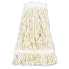 Pro Loop Web/tailband Wet Mop Head, Cotton, 24oz, White, 12/carton