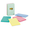 Original Pads In Beachside Cafe Collection Colors, Note Ruled, 4" X 6", 100 Sheets/pad, 5 Pads/pack