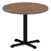 Reversible Laminate Table Top, Round, 35.5" Diameter, Espresso/walnut