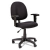 Alera Essentia Series Swivel Task Chair With Adjustable Arms, Supports Up To 275 Lb, 17.71" To 22.44" Seat Height, Black