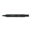 Large Desk Style Permanent Marker, Broad Chisel Tip, Black, Dozen