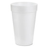 Foam Drink Cups, 16 Oz, White, 25/bag, 40 Bags/carton