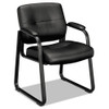 Vl690 Series Guest Chair, 24.75" X 26" X 33.5", Black Seat, Black Back, Black Base