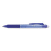 Frixion Clicker Erasable Gel Pen, Retractable, Extra-fine 0.5 Mm, Blue Ink, Blue Barrel, Dozen