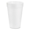 Foam Drink Cups, 14 Oz, White, 1,000/carton