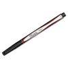 Water-resistant Ink Porous Point Pen, Stick, Fine 0.4 Mm, Red Ink, Black/gray/red Barrel, Dozen