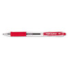 Easytouch Ballpoint Pen, Retractable, Fine 0.7 Mm, Red Ink, Clear Barrel, Dozen