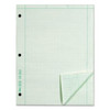 Engineering Computation Pads, Cross-section Quad Rule (5 Sq/in, 1 Sq/in), Black/green Cover, 100 Green-tint 8.5 X 11 Sheets