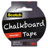 Chalkboard Tape, 3" Core, 1.88" X 5 Yds, Black