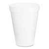 Foam Drink Cups, 12 Oz, White, 1,000/carton