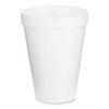 Foam Drink Cups, 12 Oz, White, 25/bag, 40 Bags/carton