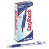 Easytouch Ballpoint Pen, Stick, Medium 1 Mm, Blue Ink, Clear Barrel, Dozen