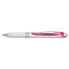 Energel Rtx Gel Pen, Retractable, Medium 0.7 Mm, Pink Ink, White/pink Barrel