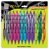 Z-grip Ballpoint Pen, Retractable, Medium 1 Mm, Assorted Artistic Ink And Barrel Colors, 24/pack
