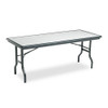 Indestructable Ultimate Folding Table, Rectangular, 72w X 30d X 29h, Granite/black