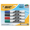 Intensity Bold Tank-style Dry Erase Marker, Broad Chisel Tip, Assorted Colors, 4/set