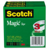 Magic Tape Refill, 3" Core, 1" X 72 Yds, Clear, 3/pack