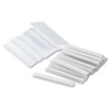 Kwik-file Mailflow-to-go Mailroom System Label Holders, Side Load, 3 X 0.38, Clear, 20/pack