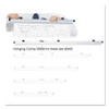 Sheet File Hanging Clamps, 100 Sheets Per Clamp, 42" Length, 6/carton