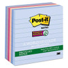 Recycled Notes In Wanderlust Pastels Collection Colors, Note Ruled, 4" X 4", 90 Sheets/pad, 6 Pads/pack
