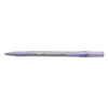 Round Stic Grip Xtra Comfort Ballpoint Pen, Easy-glide, Stick, Medium 1.2 Mm, Purple Ink, Gray/purple Barrel, Dozen