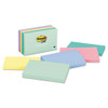 Original Pads In Beachside Cafe Collection Colors, 3" X 5", 100 Sheets/pad, 5 Pads/pack