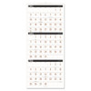 Three-month Reference Wall Calendar, Contemporary Artwork/formatting, 12 X 27, White Sheets, 15-month (dec-feb): 2022 To 2024