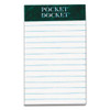 Docket Ruled Perforated Pads, Medium/college Rule, 50 White 3 X 5 Sheets, 12/pack