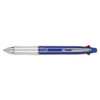 Dr. Grip 4 + 1 Multi-color Ballpoint Pen/pencil, Retractable, 0.7 Mm Pen/0.5 Mm Pencil, Black/blue/green/red Ink, Blue Barrel