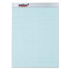 Prism Quadrille Perforated Pads, Quadrille Rule (5 Sq/in), 50 Blue 8.5 X 11.75 Sheets, 12/pack