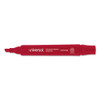 Chisel Tip Permanent Marker, Broad Chisel Tip, Red, Dozen