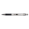 F-301 Ballpoint Pen, Retractable, Fine 0.7 Mm, Black Ink, Stainless Steel/black Barrel