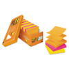 Pop-up 3 X 3 Note Refill, 3" X 3", Energy Boost Collection Colors, 90 Sheets/pad, 18 Pads/pack