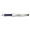 Dr. Grip Center Of Gravity Ballpoint Pen, Retractable, Medium 1 Mm, Black Ink, Silver/charcoal Grip Barrel