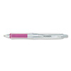 Dr. Grip Center Of Gravity Ballpoint Pen, Retractable, Medium 1 Mm, Black Ink, Silver/pink Grip Barrel
