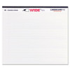 Wide Landscape Format Writing Pad, Unpunched With Standard Back, Medium/college Rule, 40 White 11 X 9.5 Sheets