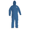 A20 Breathable Particle Protection Coveralls, X-large, Blue, 24/carton
