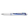 Energel Rtx Gel Pen, Retractable, Fine 0.5 Mm Needle Tip, Blue Ink, White/blue Barrel