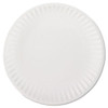 White Paper Plates, 9" Diameter, 100/pack, 10 Packs/carton