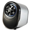 Quietsharp Glow Classroom Electric Pencil Sharpener, Ac-powered, 6.13 X 10.69 X 9, Silver/black