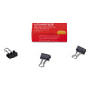 Binder Clips, Mini, Black/silver, 12/box