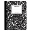 Composition Book, Wide/legal Rule, Black Marble Cover, 9.75 X 7.5, 100 Sheets