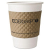 Ecogrip Hot Cup Sleeves - Renewable And Compostable, Fits 12, 16, 20, 24 Oz Cups, Kraft, 1,300/carton