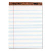 "the Legal Pad" Ruled Perforated Pads, Wide/legal Rule, 50 White 8.5 X 11.75 Sheets, Dozen