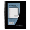 Wirebound Business Notebook, 1 Subject, Wide/legal Rule, Black Linen Cover, 9.5 X 6.63, 80 Sheets