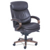 Woodbury High-back Executive Chair, Supports Up To 300 Lb, 20.25" To 23.25" Seat Height, Brown Seat/back, Weathered Sand Base