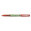 Precise V5 Begreen Roller Ball Pen, Stick, Extra-fine 0.5 Mm, Red Ink, Red Barrel, Dozen