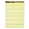 Second Nature Recycled Ruled Pads, Wide/legal Rule, 50 Canary-yellow 8.5 X 11.75 Sheets, Dozen