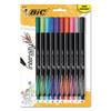 Intensity Porous Point Pen, Stick, Extra-fine 0.4 Mm, Assorted Ink And Barrel Colors, 10/pack